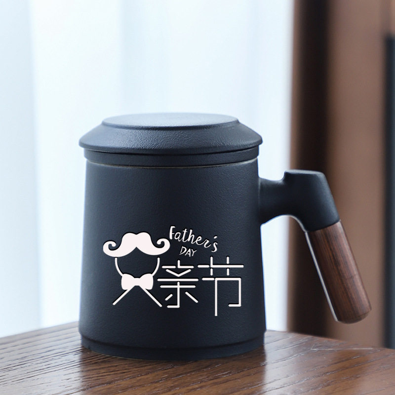 父亲节礼物实用马克杯高档礼品送客户创意水杯保险房地产杯子Logo