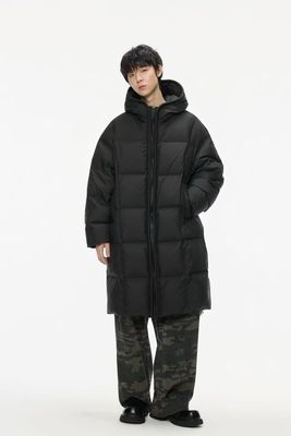 2025新男羽绒服90绒子加长款被子潮流面包服外套高品时尚百搭99cm