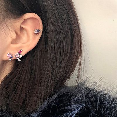 甜心暴击耳钉组合发射爱心