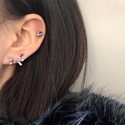 甜心暴击耳钉组合发射爱心