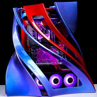 发烧友水冷|3D打印 inwin 迎广定制款开放式机箱EKWB分体水冷散热