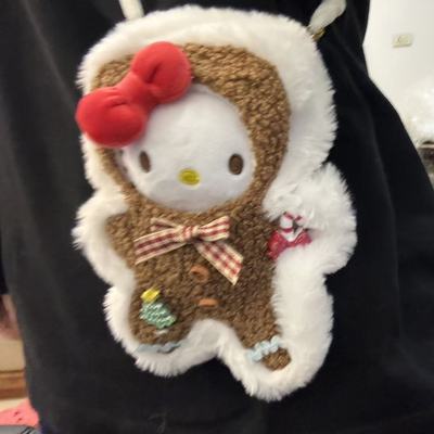 圣诞节姜饼人hellokitty变装玩偶挂件卡通公仔kt猫包包挂饰钥匙扣