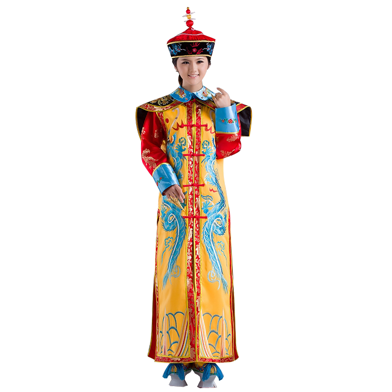 风格汇美春夏清朝皇帝服装皇阿玛龙袍古装皇上影视皇后皇帝演出服