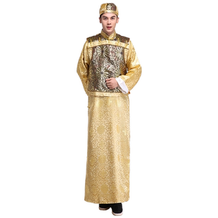 清朝满族贝勒爷传统服饰男清代官服阿哥古装少爷长衫演出王爷服装