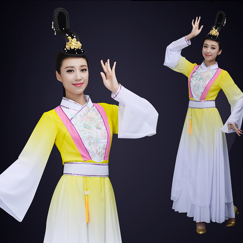 新款经典剧目忆故人舞蹈服江南水乡伞舞演出服古琴舞表演服装定制