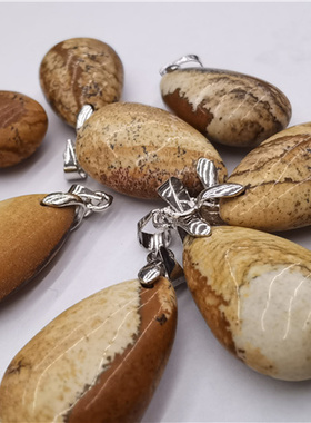 情侣图画水滴项链闺蜜礼物