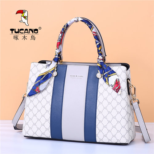 啄木鸟正品轻奢手提包秋冬大容量