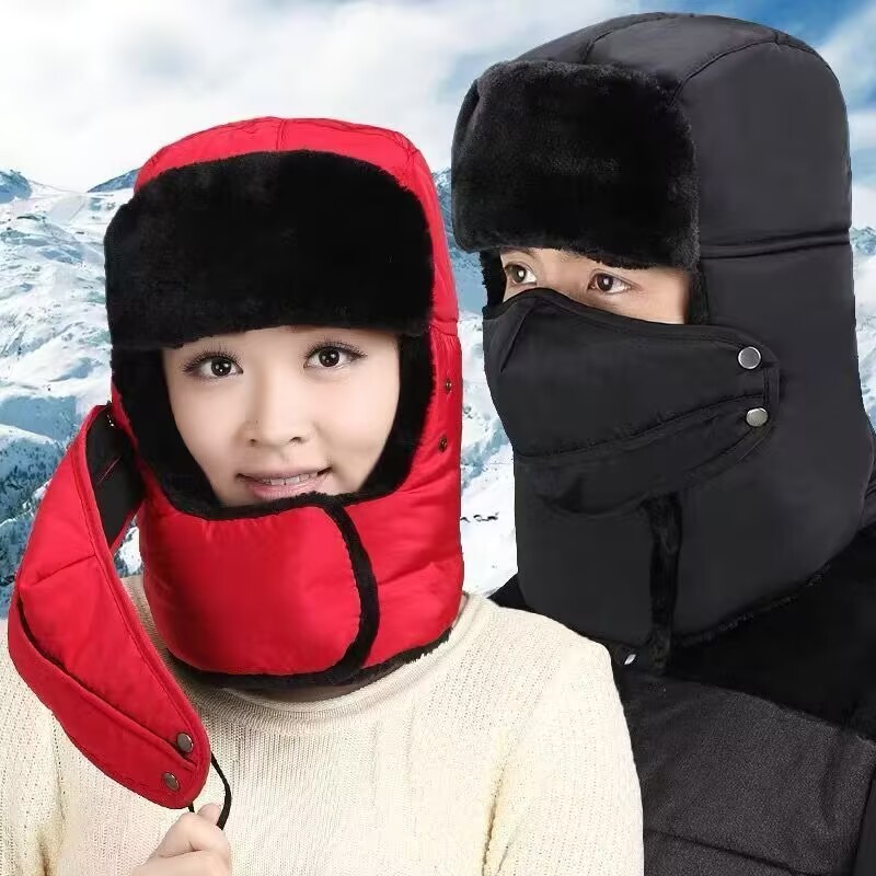 骑电动摩托车头套骑行保暖滑雪护脸雷锋帽女防风防寒男女骑车面罩