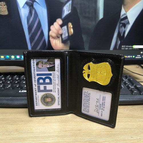 FBI证件夹真皮卡包美剧邪恶力量
