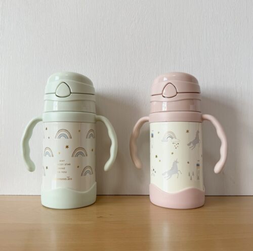 AfternoonTea卡通双耳杯304吸管