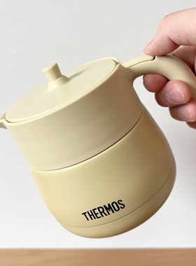 2023膳魔师保温壶焖泡茶壶家用不锈钢水壶TTE450保温泡茶壶带茶滤