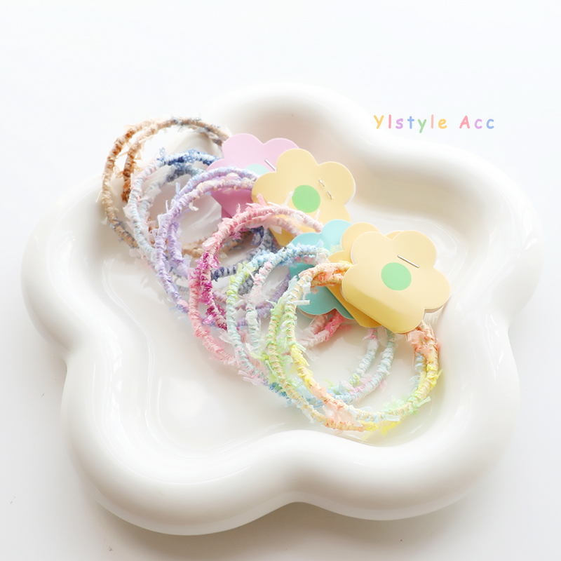 2条装超仙蕾丝花边彩色发绳