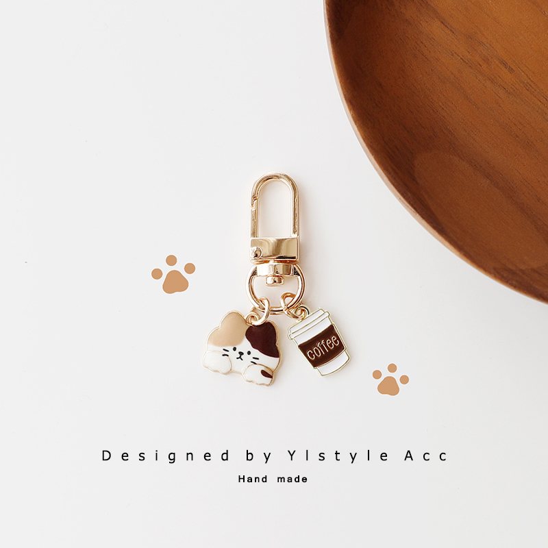 可爱猫咪咖啡Airpods挂件