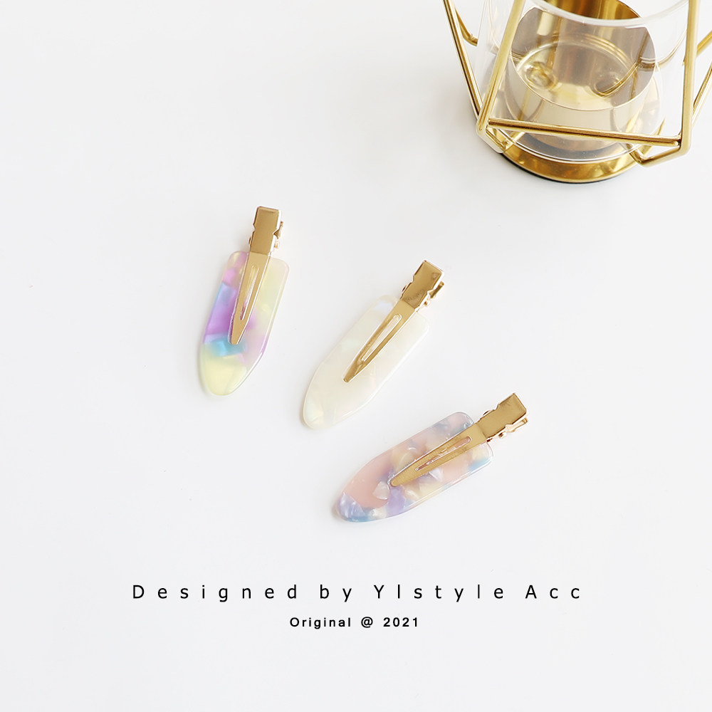 春季新款无痕发夹醋酸一字夹边夹刘海夹发卡网红鸭嘴夹卡子头饰