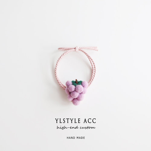 ylstyle羊毛毡葡萄香蕉发饰