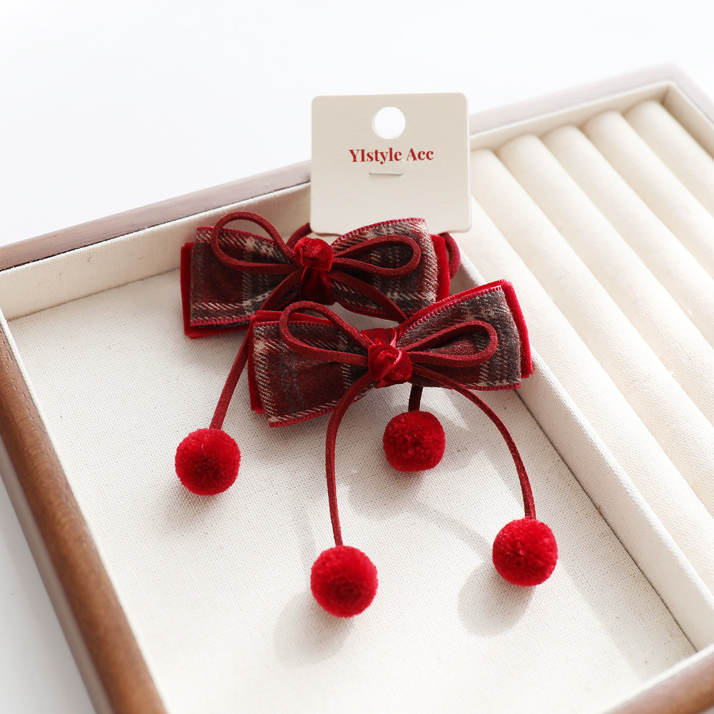 新年红蝴蝶结儿童发夹对夹毛球刘海碎发夹发卡甜美节日氛围发饰,饰品/流行首饰/时尚饰品新,发饰,淘宝优惠券,粉丝福利购,淘宝优惠卷