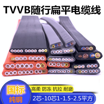 行车扁平电缆TVVB2/3/