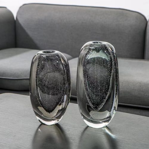 轻奢简约玻璃花瓶客厅装饰品摆件