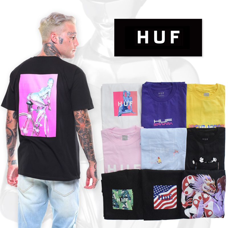 ÐÂÒÂ³Ç HUF 2019SS´ºÏÄÕýÆ·¿íËÉ¿Õɽ»ù·Ûºì±ª³±ÅÆÄÐÅ®Çé¶ÌÐäTÐô