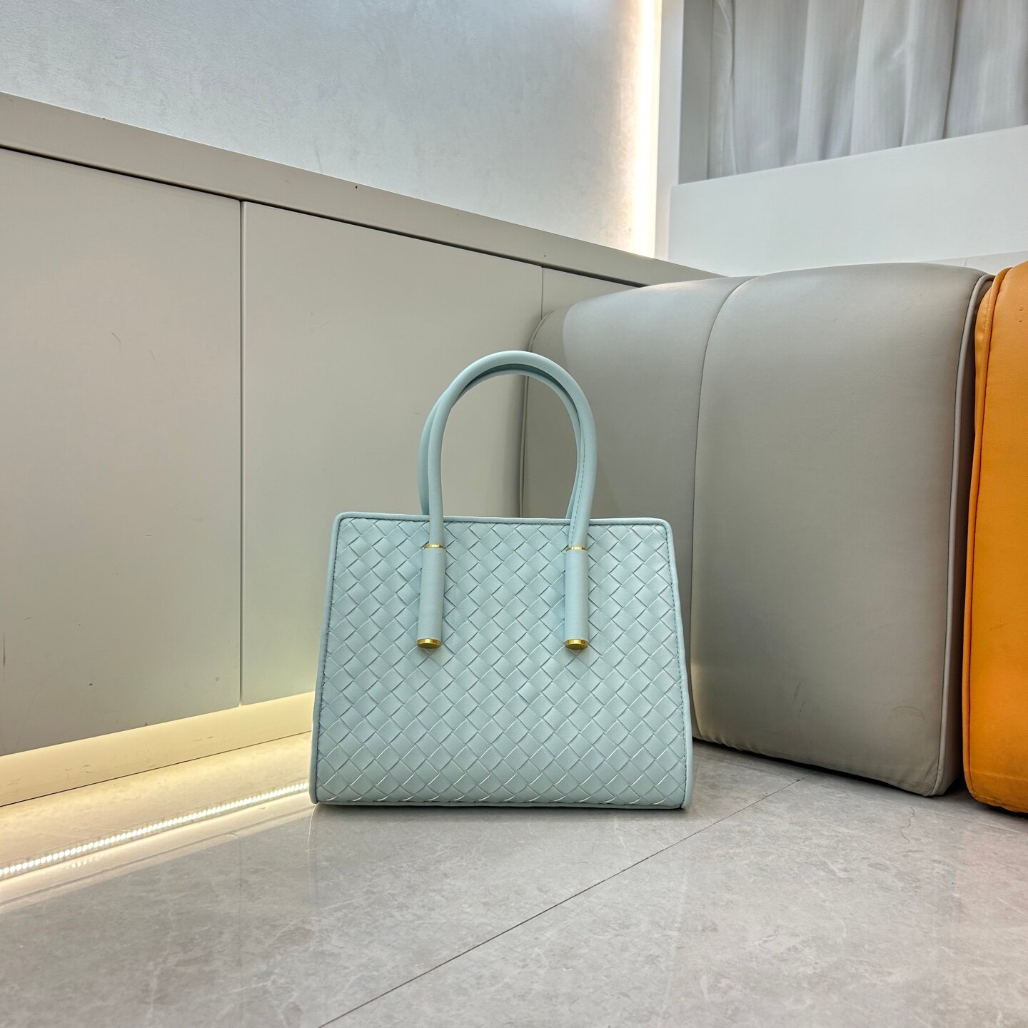 纯手工牛皮编织真皮女包Barbara托特手袋手提包单肩大容量购物袋