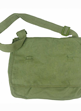 正品收藏怀旧老货87式挂包解放包军绿色帆布雷锋包行军单肩挎包