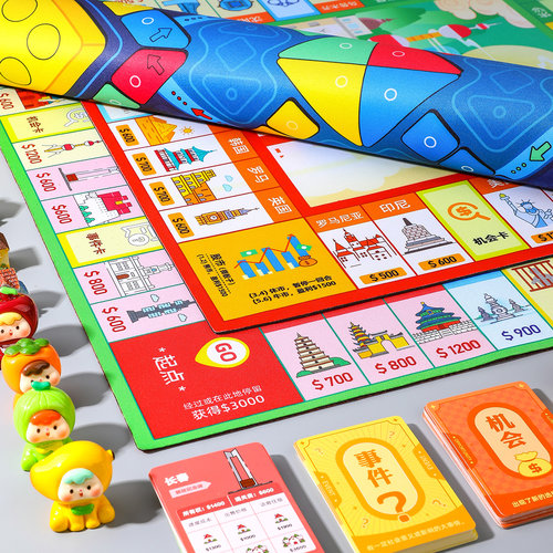 【加厚硅胶棋盘】富豪大亨大富翁