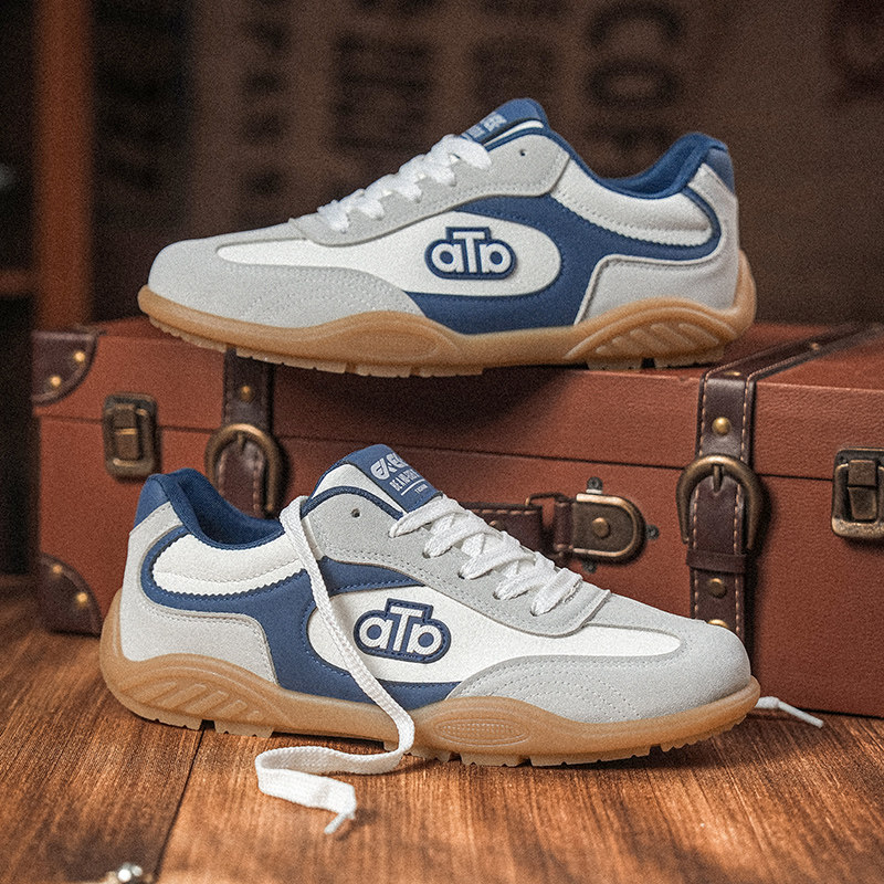 赛车男鞋冬季潮流百搭运动休闲德训板鞋学生小众软底运动阿甘潮鞋,流行男鞋,单鞋,淘宝优惠券,粉丝福利购,淘宝优惠卷