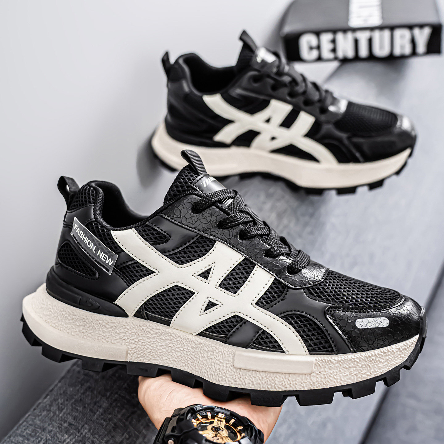 潮牌老爹鞋男款春季厚底增高百搭休闲男鞋青少年百搭跑步运动潮鞋,流行男鞋,老爹鞋,淘宝优惠券,粉丝福利购,淘宝优惠卷