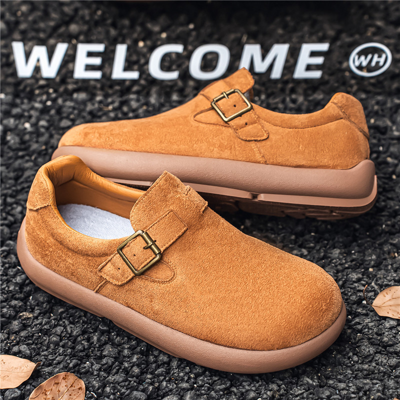 勃肯男鞋冬季潮流百搭休闲运动板鞋男士大码翻毛皮复古大码豆豆鞋,流行男鞋,休闲板鞋,淘宝优惠券,粉丝福利购,淘宝优惠卷