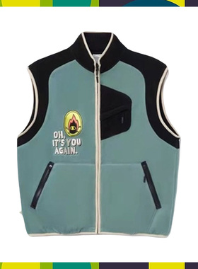 李宁冬季男悟行都市户外摇粒绒宽松无袖马甲 AMDR075