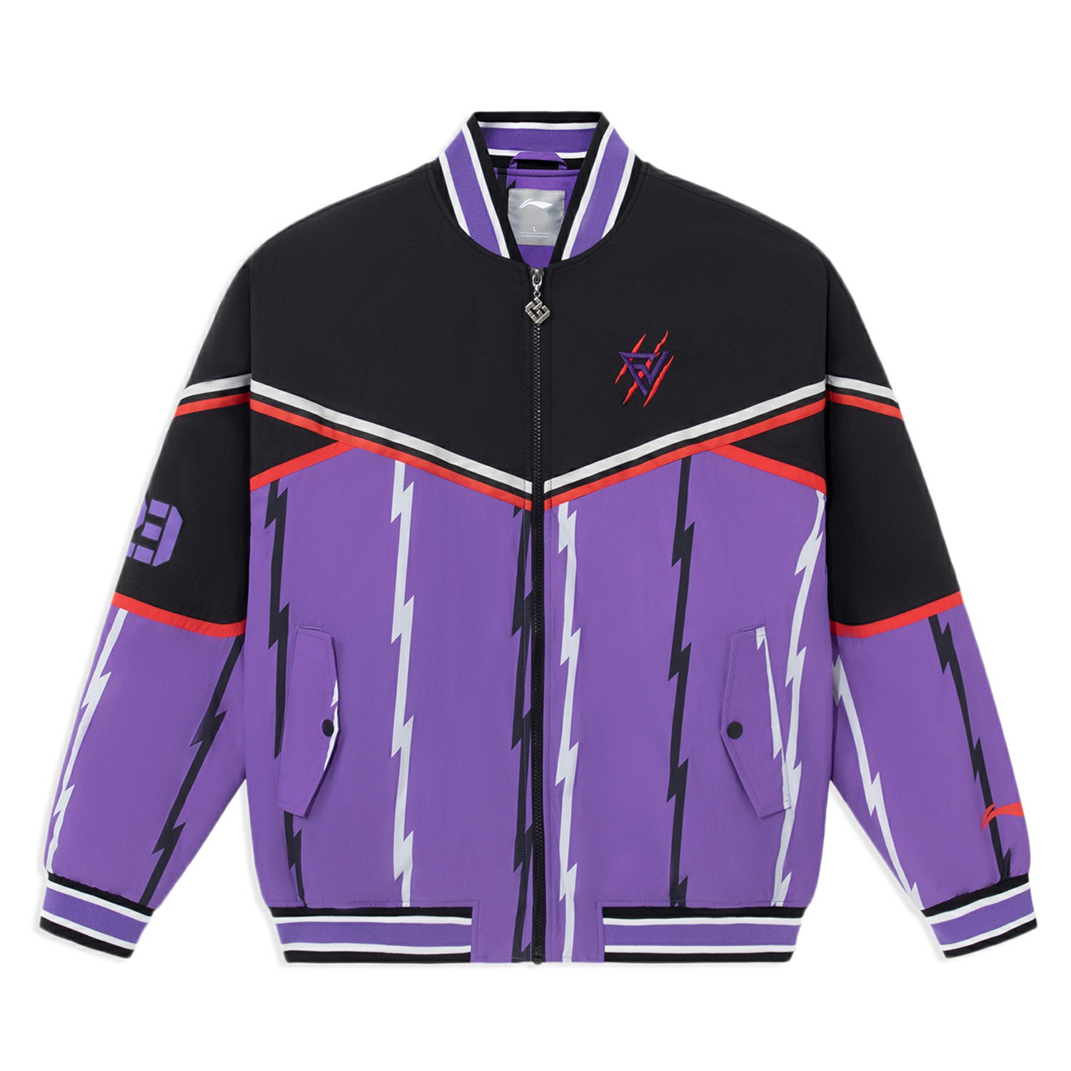 李宁正品专业篮球系列范弗利特球员系列男子宽松棉夹克AJDR545