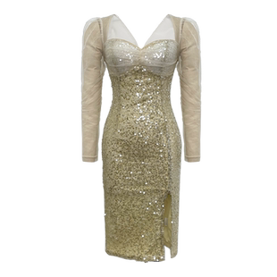 赫本风礼服轻奢聚会气质名媛2025秋款新款小洋装法式party小礼服