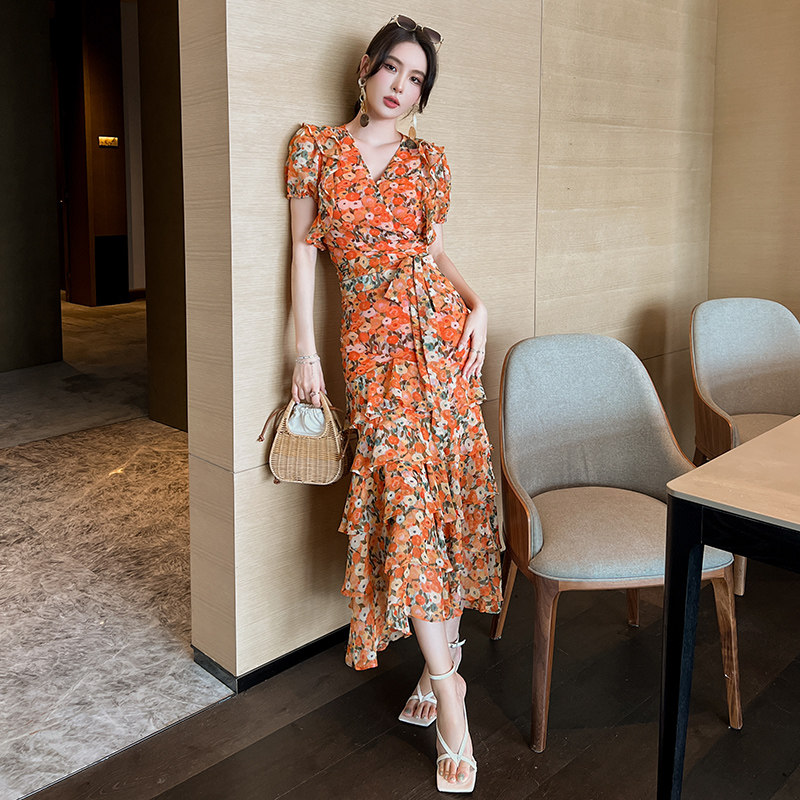 两件套裙装夏季气质复古女时尚高级感网红炸街减龄轻熟风套装裙