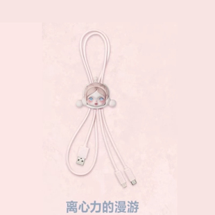 正品POPMART泡泡玛特 SKULLPANDA 进退之门数据线