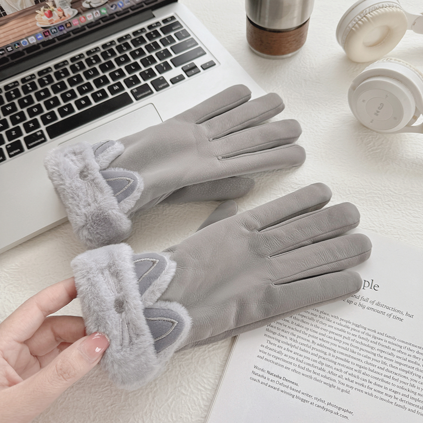 手套女冬季保暖加绒加厚防风防寒