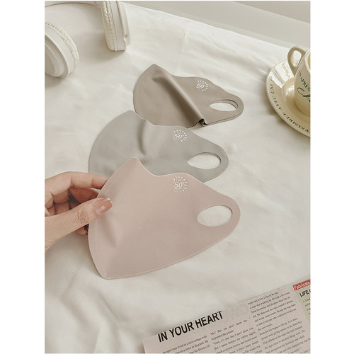 防晒口罩冰丝透气防紫外线