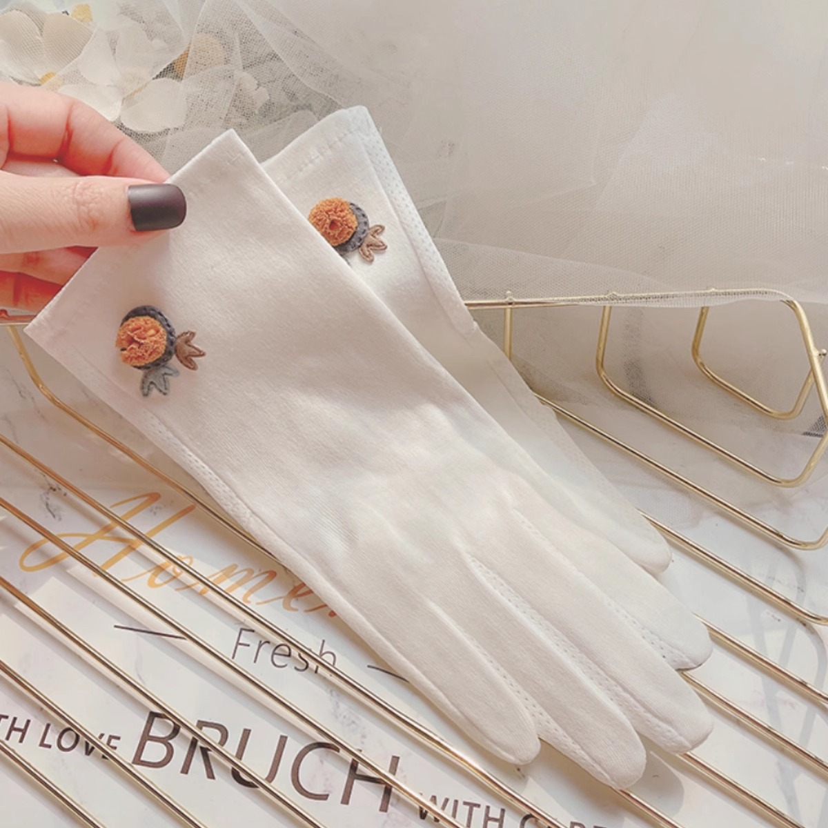 防晒手套薄款防紫外线弹力