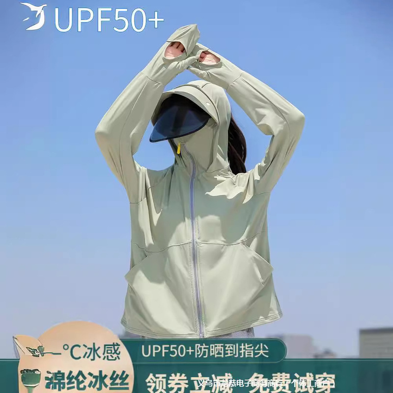 2024新款衣女夏季防紫外线UPF50+大码服骑车开衫外套