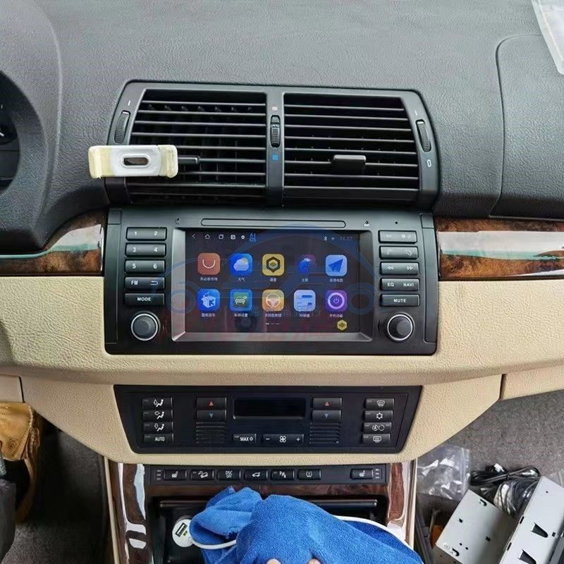 适用于98-05宝马5系E38 E39 E53 X5 M5导航仪倒车影像Carplay蓝牙
