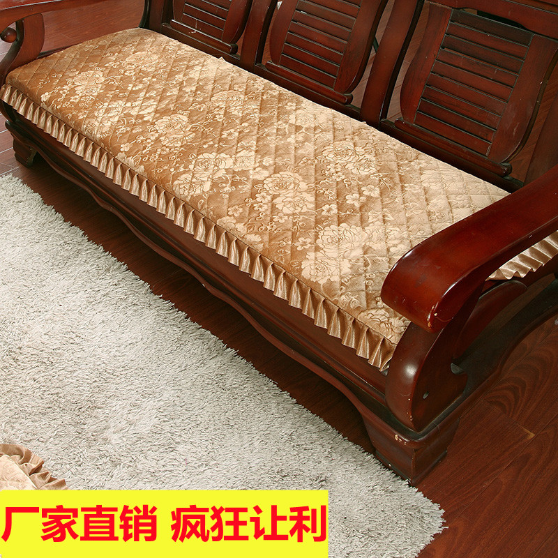 老式通用木头套罩红木质三人海绵坐垫子加厚四季实木沙发垫带靠背