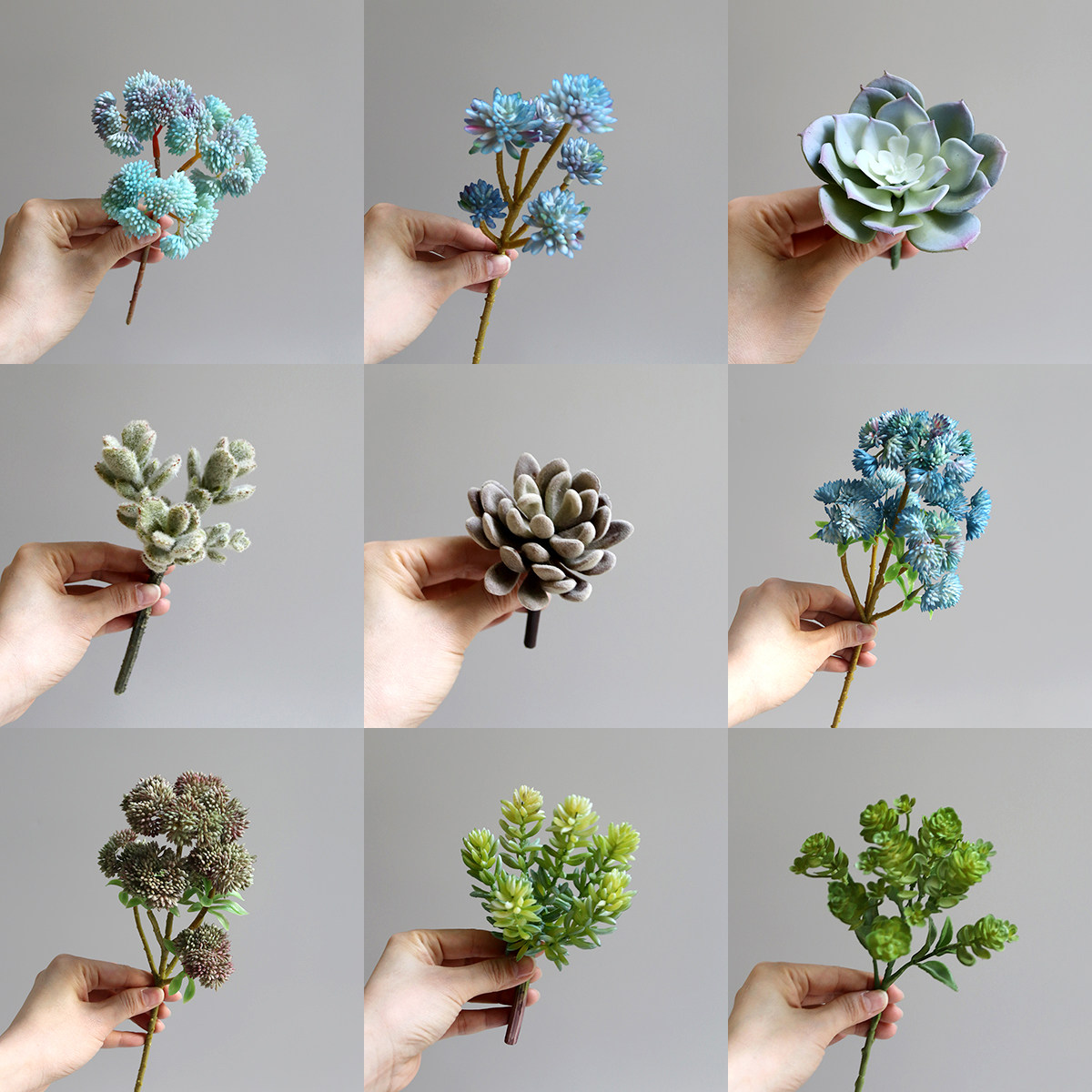 DIY手工假花 多肉仿真植物墙装饰家居书桌摆放景观植物台面装饰