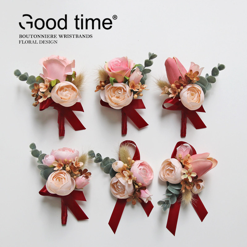 胸花手腕花新郎新娘伴娘姐妹手花