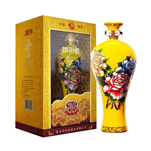 西凤酒国花瓷30年52度三十年凤香型白酒500mL*1瓶