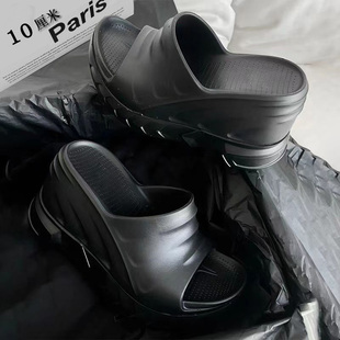 10厘米外出厚底拖鞋女夏季外穿海边防臭增高休闲百搭沙滩时尚网红