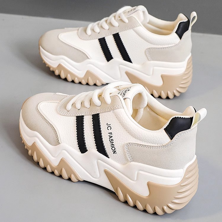 厚底增高老爹鞋女2024秋季运动鞋