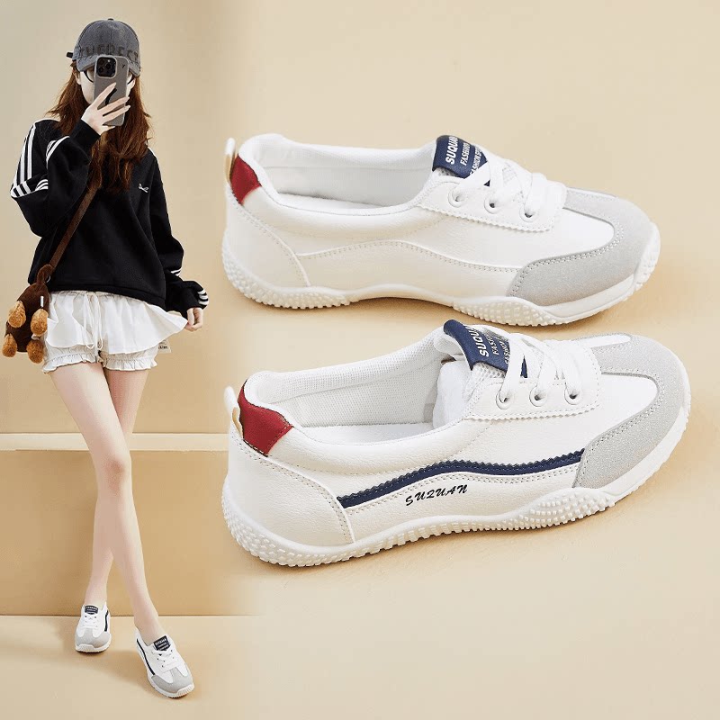 运动鞋女款2025新款秋季时尚阿甘跑步鞋轻便软底不累脚休闲小白鞋