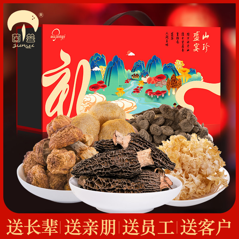 菌益 山珍礼盒云南特产山珍干货菌菇年货送礼走亲戚春节送礼佳品