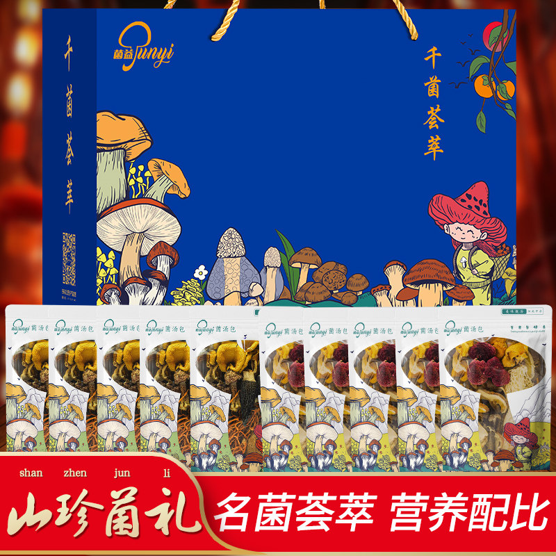 菌益 菌汤包礼盒10袋装南北干货特产春节送礼走亲戚送长辈