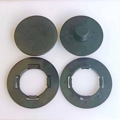 塑料汽车脚垫双层卡扣按压式丝圈皮革雪妮丝固定通用包金属盖帽