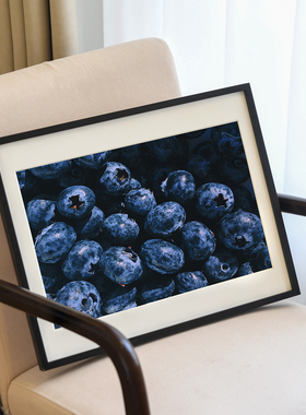 黑色实木画框空框diy定制装裱书法字画圆角相框加打印照片a4挂墙